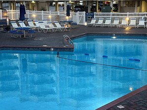 Outdoor pool, a heated pool - Oceanfront Luxury, Bikes Kayak,Surfboard are Included (North Topsail Beach)