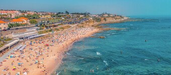 One Living Room One Bedroom Apartment with Kitchen in Cascais Beachfront Villa