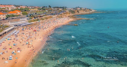 One Living Room One Bedroom Apartment with Kitchen in Cascais Beachfront Villa