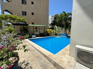 Outdoor pool - Residencial Amanda del Mar B3 - Pool & Beach (Boca Chica)