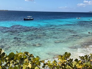 On the beach, beach towels