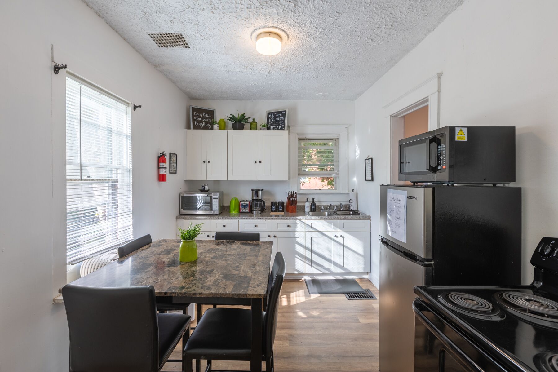 Microwave, oven, stovetop