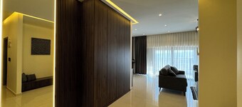 Contemporary apartment with a scenic view