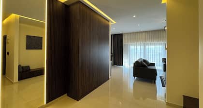 Contemporary apartment with a scenic view