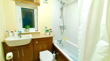 Hair dryer, towels