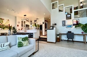 Smart TV, fireplace, printers