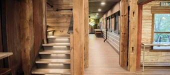 Large Cabin Retreat | Games, Nature & Fire-pit