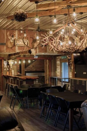 Dining - Large Cabin Retreat | Games, Nature & Fire-pit (Greenfield)