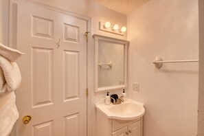 Hair dryer, towels