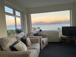TV, DVD player, books, music library