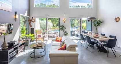 Rent family villa with pool in quiet Capbreton - Sleeps 8