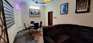 Shared Dormitory, 2 Bedrooms, Smoking, Balcony | Living room - Room-deluxe 2 Bed Rooms Apartment In Cot (Cotonou)