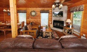 Cabin, Multiple Beds (Smoky View Straight Up #2036) | Living area - Smoky View Straight Up #2036 (Sevierville)