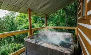 Cabin, Multiple Beds (Smoky View Straight Up #2036) | Outdoor spa tub - Smoky View Straight Up #2036 (Sevierville)