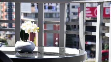 Superior Double Room, Balcony, City View | Terrace/patio