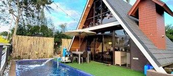 A-Frame Villa with Pool, PS4, Karaoke, & No Pet Fees