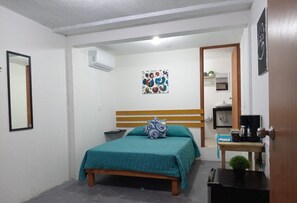 Basic Studio, Mixed Dorm, Private Bathroom, City View | Free WiFi, bed sheets