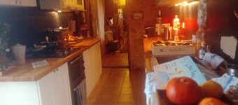 Gite:bedroom with bathroom, pantry, kitchen