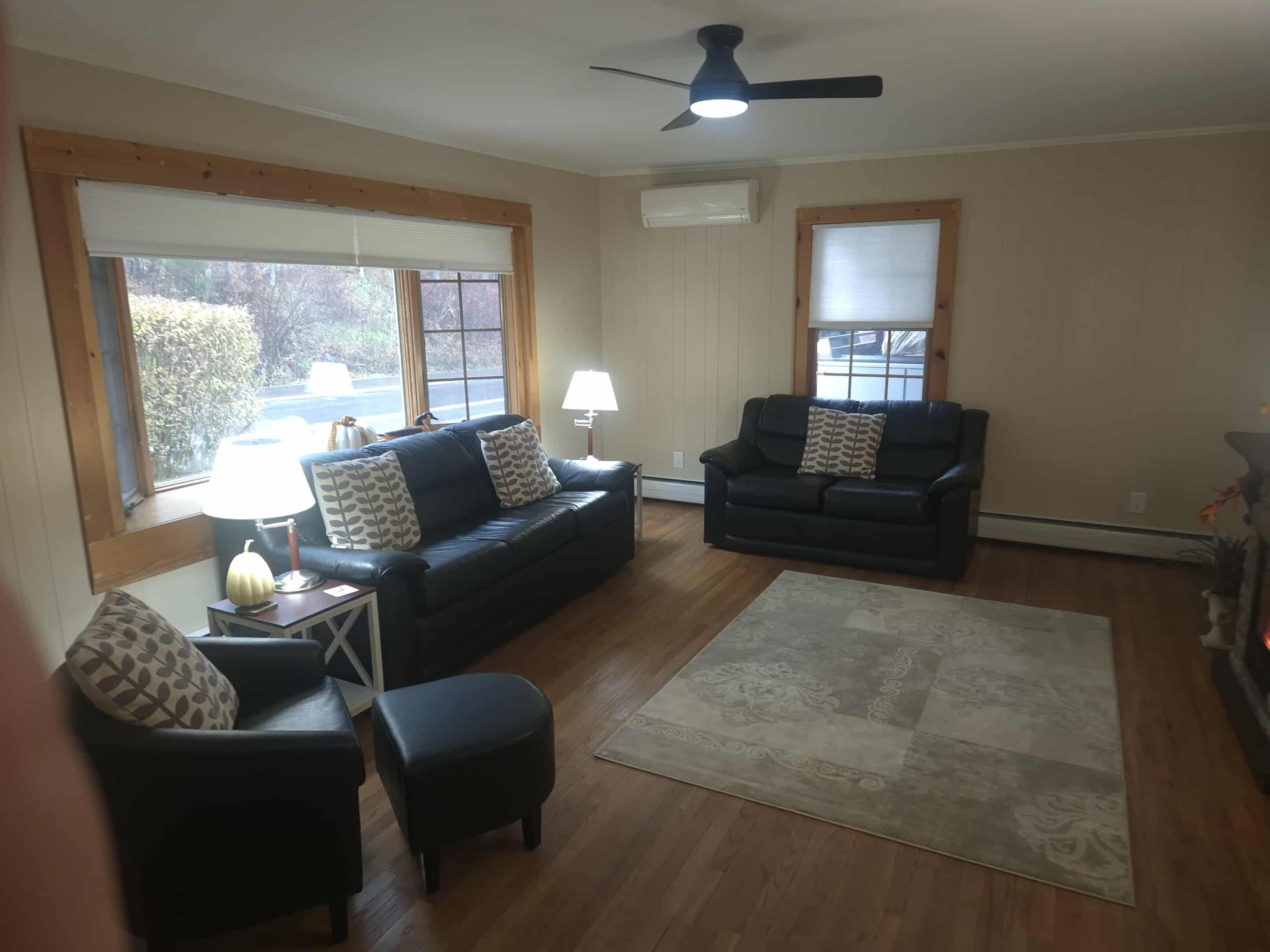 Smart-tv och eldstad