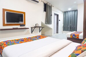 Sengetøy i egyptisk bomull, sengetøy av topp kvalitet og safe på rommet