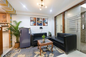 Sittområde i lobbyn