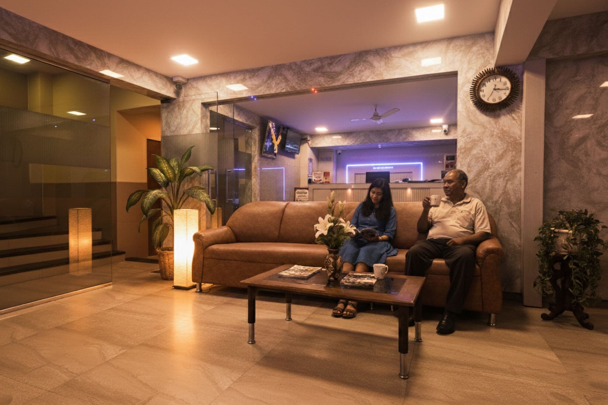 Lobby sitting area