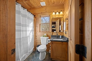 Hair dryer, towels