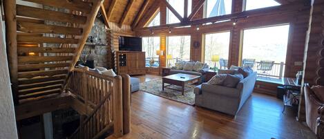 TV connectée, cheminée