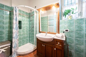Shower, hair dryer, bidet, towels - I Cactus Apartment in Center Town (Lucca)