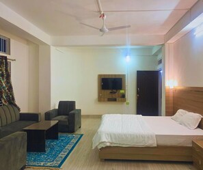 豪華雙人房, 陽台 | 高級寢具、床單