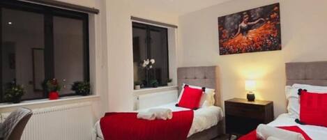 2 bedrooms, iron/ironing board, WiFi, bed sheets