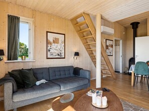 Televisie en een open haard