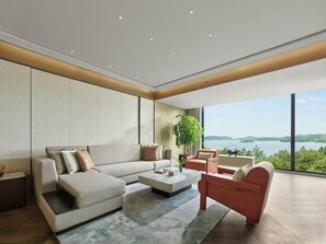 Luxury-Suite, Seeblick | Wohnzimmer
