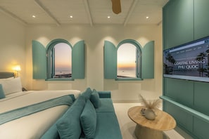 Executive Double Room, Sea View | Bathroom | Shower, free toiletries, hair dryer, bathrobes - Coastal Living Hotel Phu Quoc (Phu Quoc)