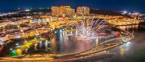 Vista frontal de la propiedad