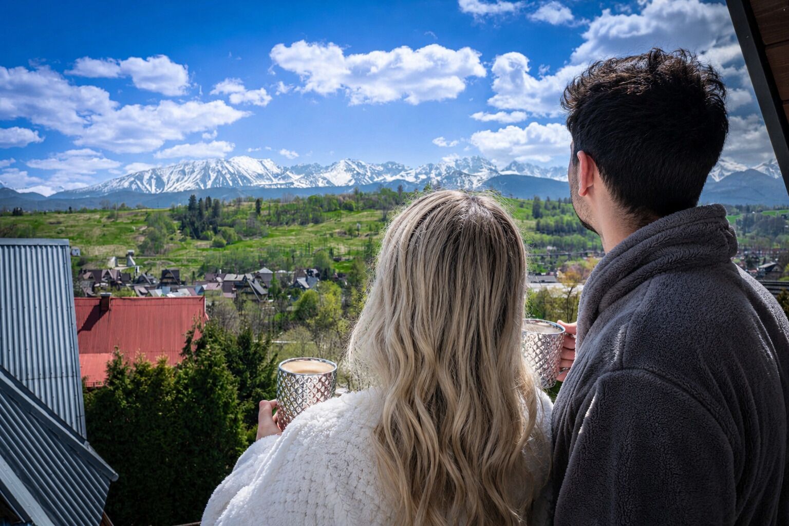 Blick vom Balkon