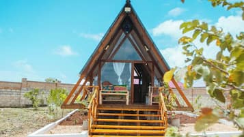 Cabaña, 1 habitación, balcón, vista al jardín | Exterior
