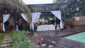 Espace banquet en plein air