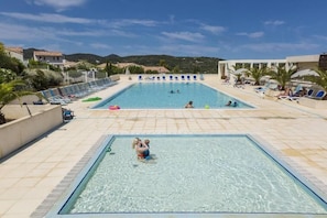 Outdoor pool, a heated pool - Charming Villa 4 pers swimming pool terrace 600 m from the beach (Belgodère,)
