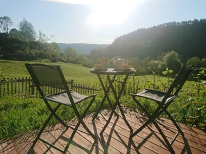 Cabin, 2 Bedrooms, Terrace, Garden View | Outdoor dining - Cozy Cabin Retreat in Scenic Valley, E6 South of Trondheim (Midtre Gauldal)