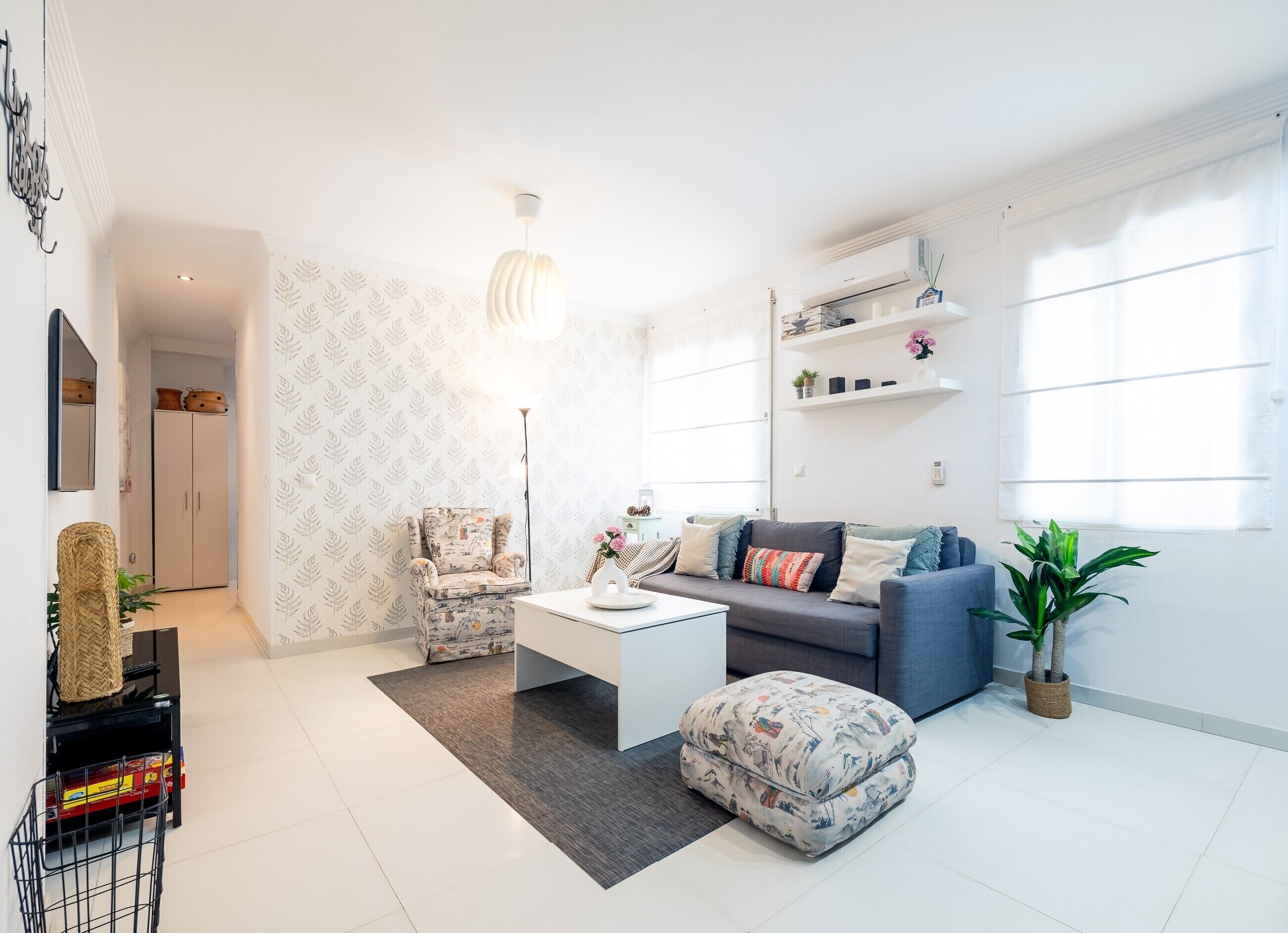 Una televisión, libros