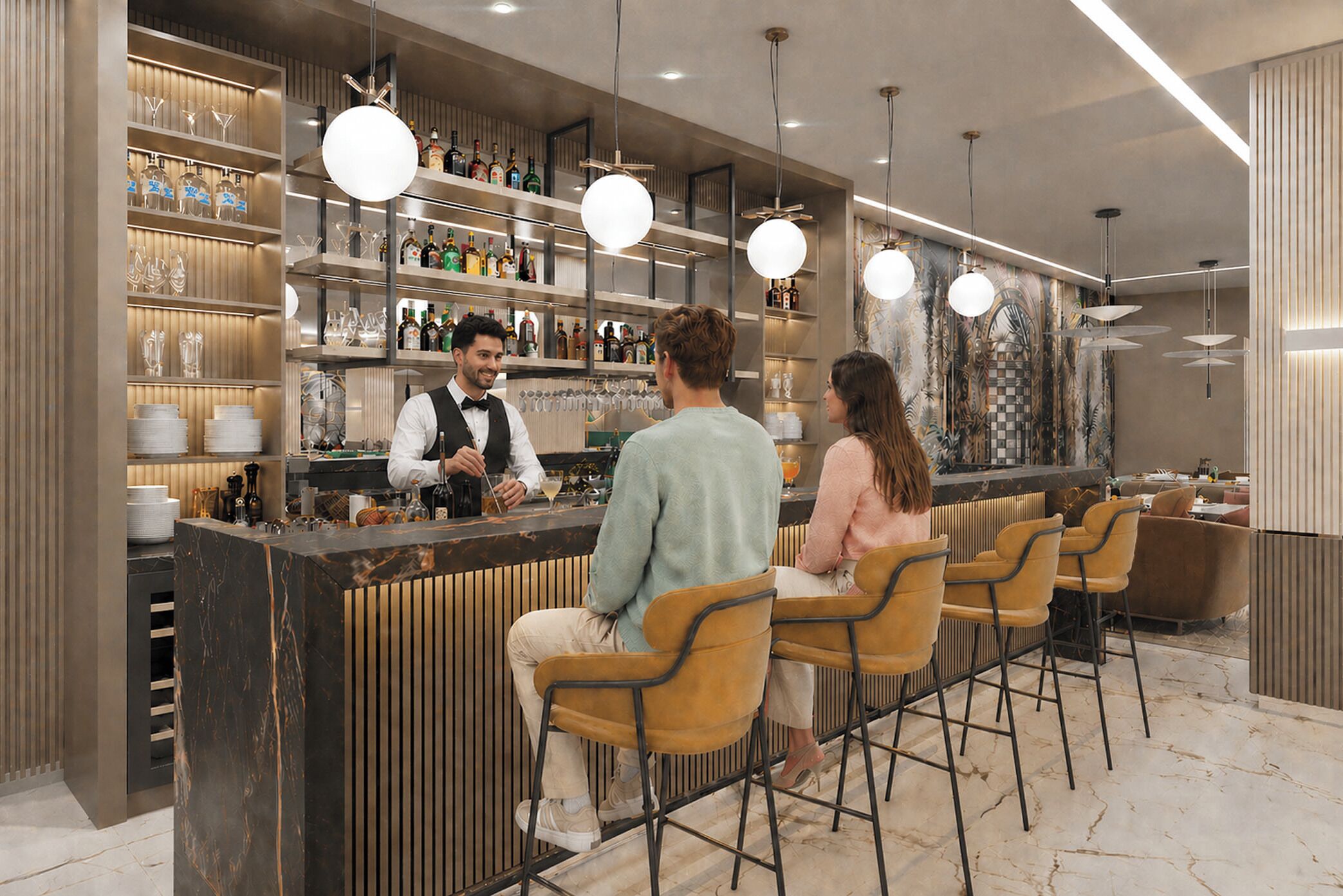Bar (in der Unterkunft)
