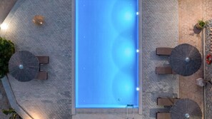 Indoor pool - illa in the Woods is a stunning stone-and-wood property in Kolympia area. (Kolymbia, Rhodes)