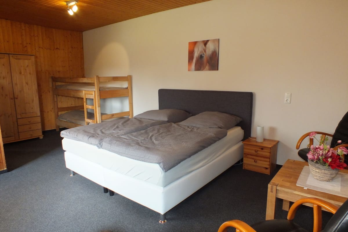 Vierpersoonskamer, privébadkamer | 1 slaapkamer, individueel gedecoreerd, gratis wifi
