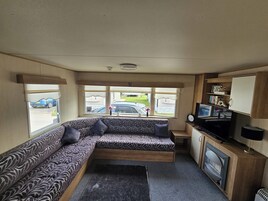 Televisión, chimenea