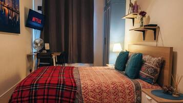 1 soverom, strykejern/-brett, reiseseng for barn og wi-fi (inkludert)