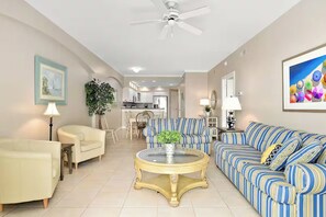 Smart TV, fireplace - 3-bedroom condo with ocean views, indoor pool, balcony, and mid-town location! (Ocean City)