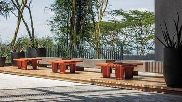 Coin salon dans le hall