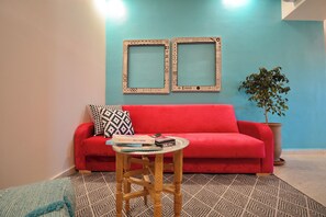 Living area - 6 minutes from Jemaa el-Fna! Studio in Gueliz, ideal for a Marrakech getaway. (Marrakech)