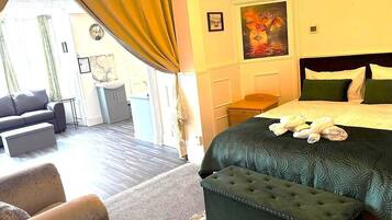 Premium bedding, Select Comfort beds, individually decorated